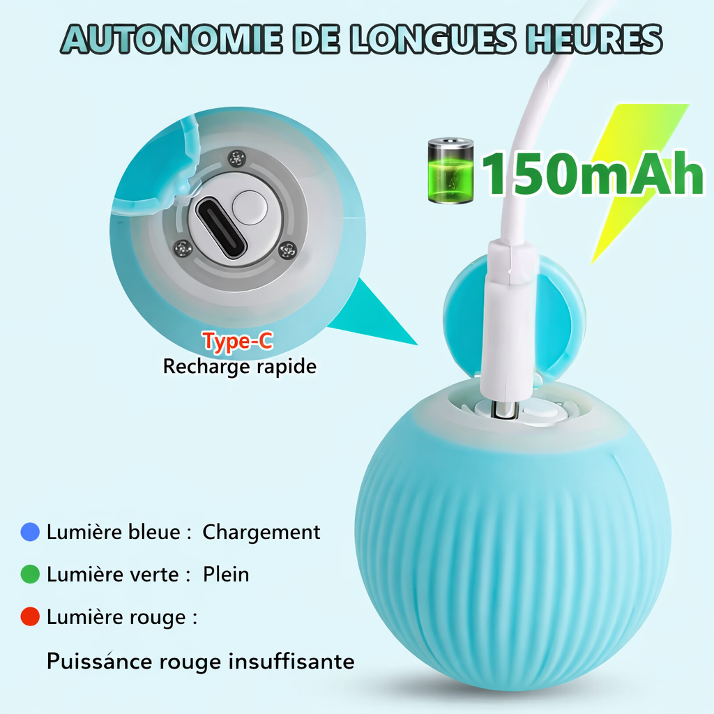 Balle Interactive pour Chat, Des Heures de Jeu, de Calme et de Bonheur au Quotidien