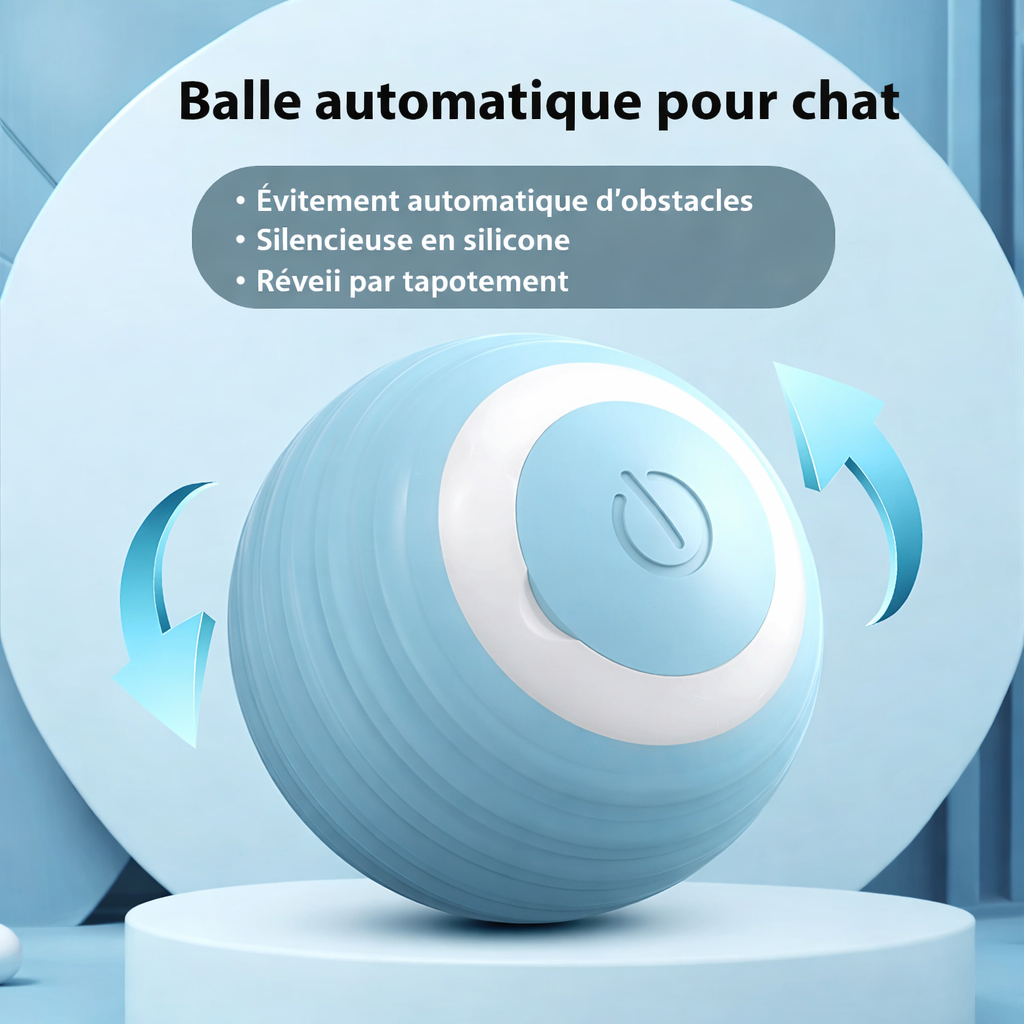 Balle Interactive pour Chat, Des Heures de Jeu, de Calme et de Bonheur au Quotidien