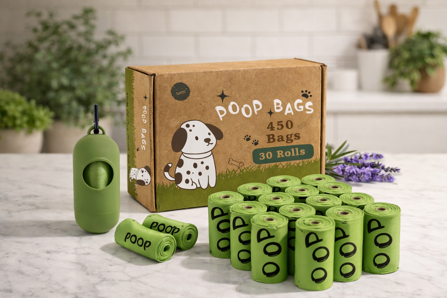 Sacs à Déjections Biodégradables pour Chien, Promenades Propres et Sérénité au Quotidien