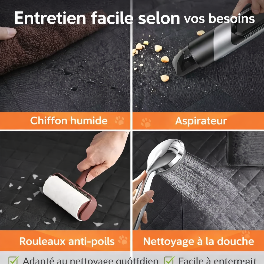 Housse de siège auto idéale – Protégez votre voiture et offrez à votre chien des trajets sereins et confortables 🐾🚗