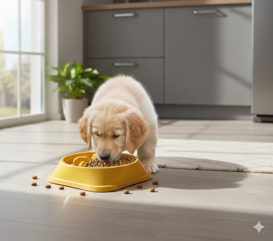 Gamelle anti-glouton pour animaux de compagnie (chat et chien)