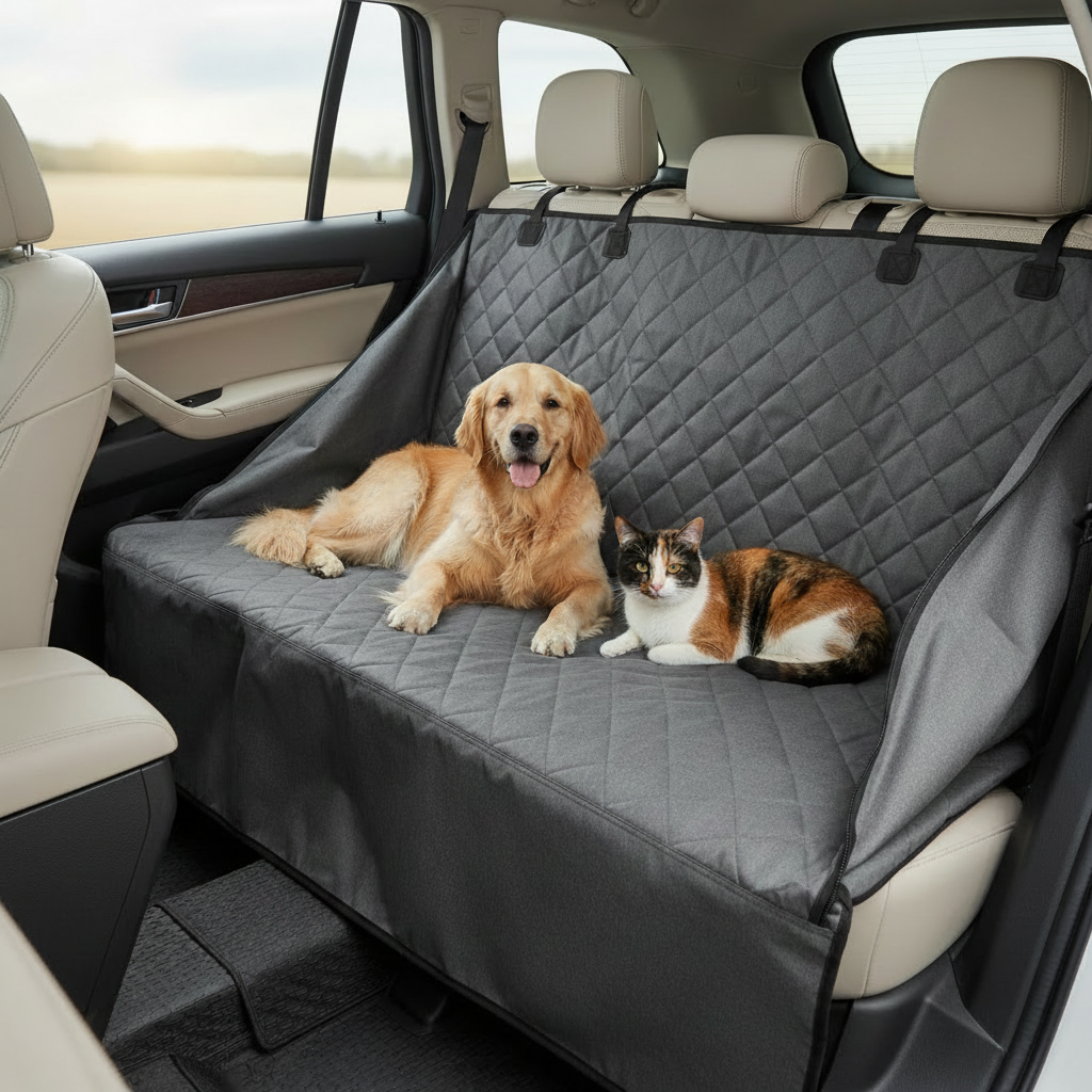 Housse de siège auto idéale – Protégez votre voiture et offrez à votre chien des trajets sereins et confortables 🐾🚗